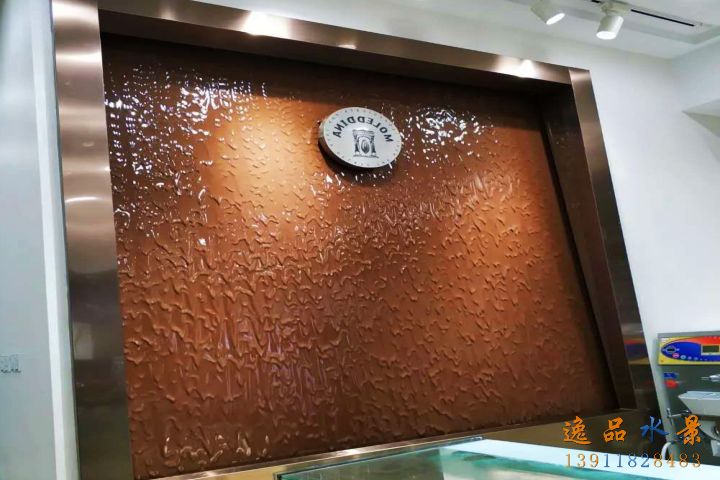 連鎖店面水幕流水背景墻生產廠家