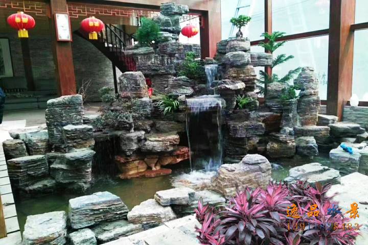 北京酒店餐飲大堂假山生產廠家