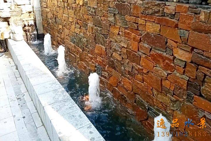 北京別墅庭院花園水景墻流水景觀優點