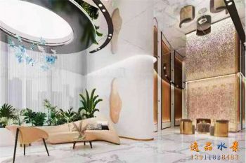 淺析水幕墻大小與環境空間搭配