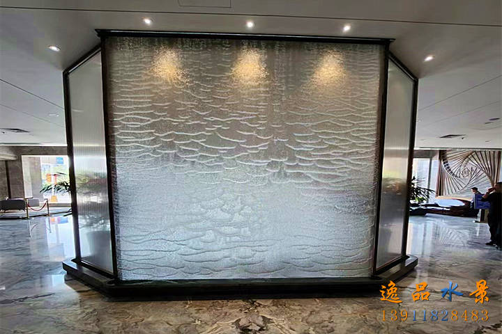 大堂金屬網水幕制作廠家|鋼絲網水幕定制